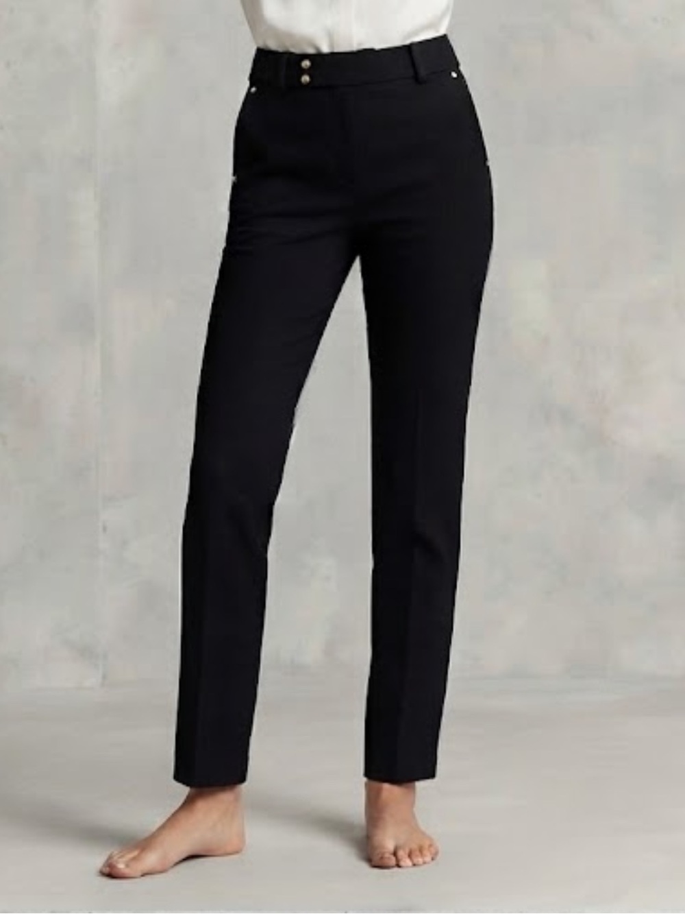 Lauren Ralph Lauren Black Cotton Jean Pant Size 6